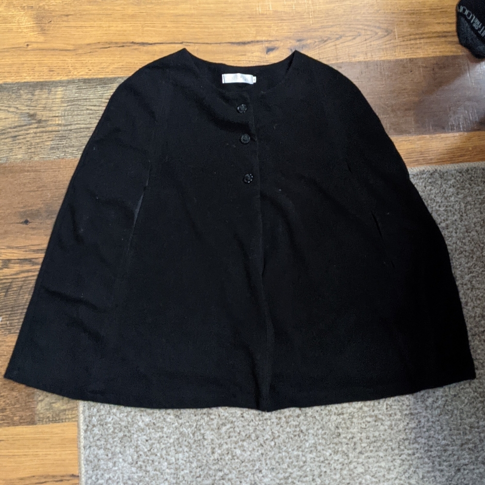 Black cape coat!